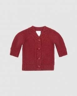 Flash Sale 👏 Toshi Organic Andy Cardigan - Babies Rosewood 🧨