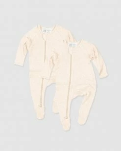 Buy 🔥 Toshi Organic Long Sleeve Onesie - 2-Pack - Babies Feather 🤩