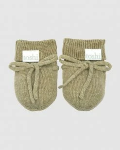 Deals 👏 Toshi Organic Marley Mittens - Babies Olive 😀