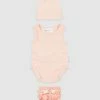 Coupon 🤩 Toshi Organic Onesie Singlet, Beanie & Booties Set - Babies Blush 👏