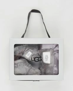 Promo 😉 UGG Bixbee Bootie & Lovey Blanket Gift Set - Babies Charcoal 👏 -Baby Online store http3A2F2Fstatic.theiconic.com .au2Fp2Fugg 7555 573559 4