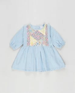 Wholesale ⌛ Walnut Melbourne Fleur Blouson 👗 Dress - Babies-Kids D'Anjo Sky Multi 🎉