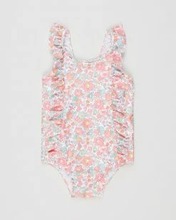 Hot Sale ✔️ Walnut Melbourne Liberty Posey Frill Bathers - Babies-Kids Liberty Betsy Pink 😉
