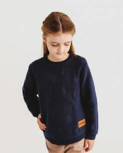 Budget 🤩 Wild Island The Windswept Pullover - Babies-Kids Navy 🔔