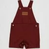 Coupon 👍 Wild Island The Wildling Overalls Shorts - Babies Red Earth 🔔