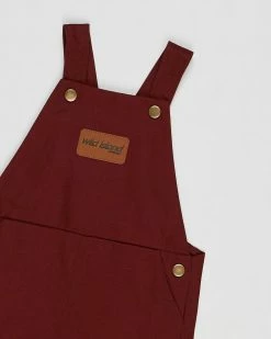 Coupon 👍 Wild Island The Wildling Overalls Shorts - Babies Red Earth 🔔 -Baby Online store http3A2F2Fstatic.theiconic.com .au2Fp2Fwild island 9960 5305221 3