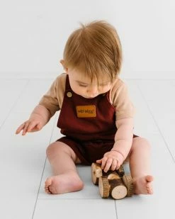Coupon 👍 Wild Island The Wildling Overalls Shorts - Babies Red Earth 🔔 -Baby Online store http3A2F2Fstatic.theiconic.com .au2Fp2Fwild island 9962 5305221 4