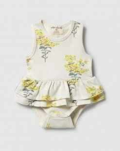 Buy 😉 Wilson & Frenchy Organic Ruffle Bodysuit - Babies Little Blossom 🎁