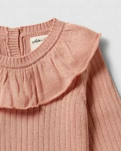 Wholesale 🎉 Wilson & Frenchy Knitted Rib Ruffle 👗 Dress - Babies Dusk 🎉 -Baby Online store http3A2F2Fstatic.theiconic.com .au2Fp2Fwilson and frenchy 1238 3657621 3