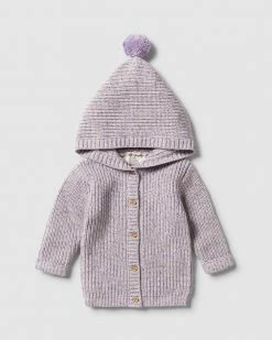 Outlet 💯 Wilson & Frenchy Knitted Jacket - Babies Royal Purple Fleck 👏