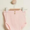 Hot Sale ❤️ Wilson & Frenchy Organic Rib Nappy Pants - Babies Blush 👏