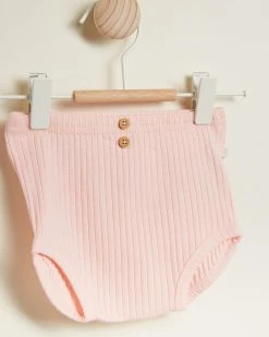 Hot Sale ❤️ Wilson & Frenchy Organic Rib Nappy Pants - Babies Blush 👏 -Baby Online store http3A2F2Fstatic.theiconic.com .au2Fp2Fwilson and frenchy 1978 2683431 3