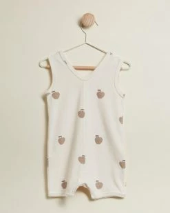 Cheapest 💯 Wilson & Frenchy Organic Terry Playsuit - Babies Apple Papple ✔️