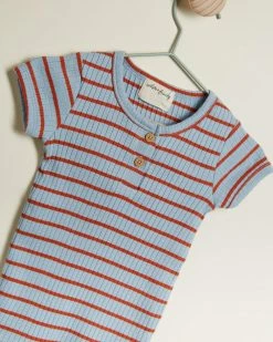 Brand new ✨ Wilson & Frenchy Organic Stripe Rib Top - Babies Anchor Blue & Rust ✨ -Baby Online store http3A2F2Fstatic.theiconic.com .au2Fp2Fwilson and frenchy 2123 7083431 3