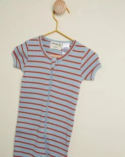 Deals 🎉 Wilson & Frenchy Organic Stripe Rib Zipsuit - Babies Anchor Blue & Rust 👍 -Baby Online store http3A2F2Fstatic.theiconic.com .au2Fp2Fwilson and frenchy 2164 2883431 3