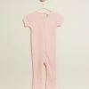 Buy 💯 Wilson & Frenchy Organic Rib Zipsuit - Babies Blush 🔔