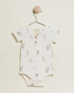 Hot Sale 🔥 Wilson & Frenchy Organic Henley Bodysuit - Babies Seedling 🌟