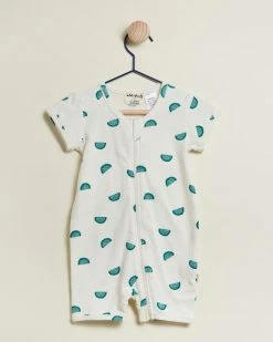 New 🤩 Wilson & Frenchy Organic Boyleg Zipsuit - Babies Watermelon 🧨