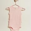 Best deal 💯 Wilson & Frenchy Organic Rib Ruffle Bodysuit - Babies Blush 🤩