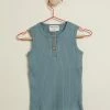 Coupon 😉 Wilson & Frenchy Organic Rib Singlet - Babies Pine Green 🔔