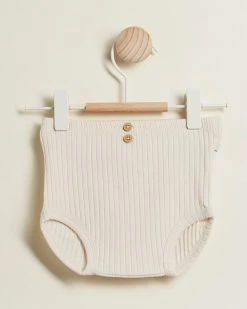 Coupon 🔥 Wilson & Frenchy Organic Rib Nappy Pants - Babies Oyster 💯