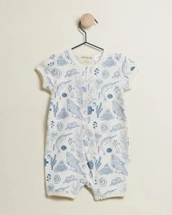 Discount 😀 Wilson & Frenchy Organic Boyleg Zipsuit - Babies 7 Seas ⌛