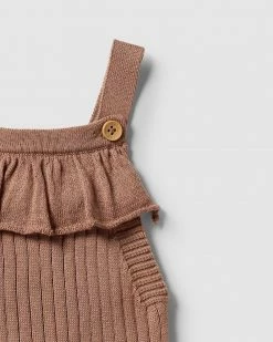 Promo 🌟 Wilson & Frenchy Knitted Rib Ruffle Overalls - Babies Burro 😉 -Baby Online store http3A2F2Fstatic.theiconic.com .au2Fp2Fwilson and frenchy 2569 5171021 3