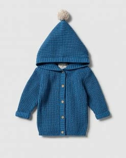 Wholesale 🛒 Wilson & Frenchy Knitted Jacket - Babies Denim Fleck 🔥