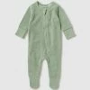 Best deal 🔥 Wilson & Frenchy Organic Terry Zipsuit - Babies Fern ❤️