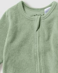 Best deal 🔥 Wilson & Frenchy Organic Terry Zipsuit - Babies Fern ❤️ -Baby Online store http3A2F2Fstatic.theiconic.com .au2Fp2Fwilson and frenchy 3702 2521541 3