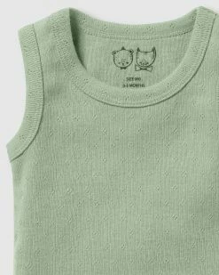 Promo 🎁 Wilson & Frenchy Organic Pointelle Singlet Bodysuit - Babies Fern 😍 -Baby Online store http3A2F2Fstatic.theiconic.com .au2Fp2Fwilson and frenchy 3797 2921541 3