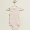 Best deal 🛒 Wilson & Frenchy Organic Stripe Rib Ruffle Bodysuit - Babies Pink Lemonade 😀