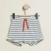 Wholesale ❤️ Wilson & Frenchy Organic Terry Shorts - Babies Ocean Stripe 🎉