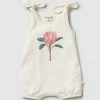 Flash Sale ⭐ Wilson & Frenchy Organic Tie Playsuit - Babies Pretty Protea 🔥