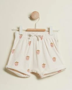 Deals ❤️ Wilson & Frenchy Organic Terry Shorts - Babies Sweet Strawberry ✨
