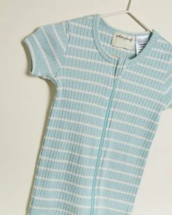 Buy 🛒 Wilson & Frenchy Organic Stripe Rib Zipsuit - Babies Pistachio & Ecru 🧨 -Baby Online store http3A2F2Fstatic.theiconic.com .au2Fp2Fwilson and frenchy 5543 7783431 3