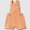 Cheapest ✔️ Wilson & Frenchy Knitted Cable Playsuit - Babies Apricot Fleck 😍