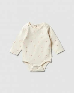 Cheap 🌟 Wilson & Frenchy Organic Envelope Bodysuit - Babies Little Blossom 🔥