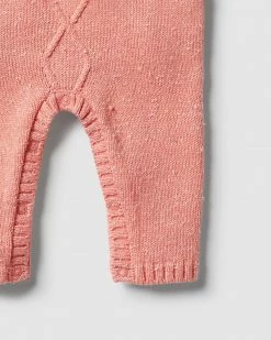 Buy 🎉 Wilson & Frenchy Knitted Cable Ruffle Growsuit - Babies Flamingo Fleck ⭐ -Baby Online store http3A2F2Fstatic.theiconic.com .au2Fp2Fwilson and frenchy 7242 4457621 4