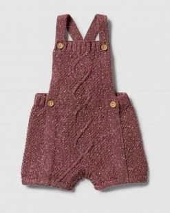 Deals 👏 Wilson & Frenchy Knitted Cable Playsuit - Babies Wild Ginger Fleck 🤩