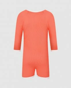 Outlet 🌟 Zulu & Zephyr Mini Rib Surf Suit - Babies-Kids Papaya 💯