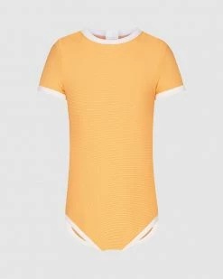 Best deal 🧨 Zulu & Zephyr Mini Rib Onesie - Babies-Kids Mango ❤️